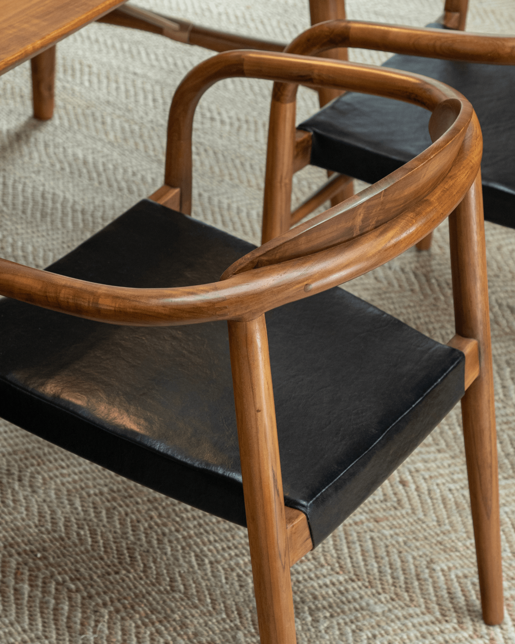 Fauteuil en cuir Crescent