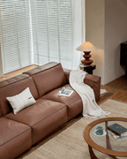 Canapé d'angle en cuir Botan