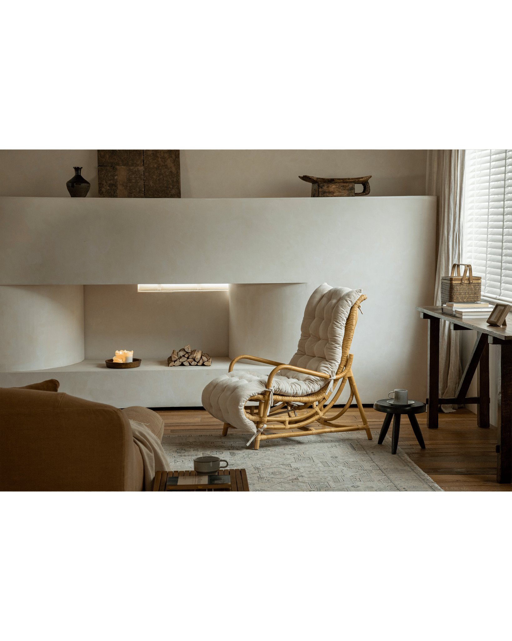 Fauteuil lounge en rotin Nalgae