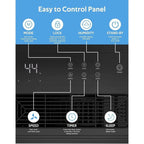 Déshumidificateurs de 3 500 pi² pour sous-sols, maisons, grandes pièces et chambres à coucher, déshumidificateur de garage à faible bruit