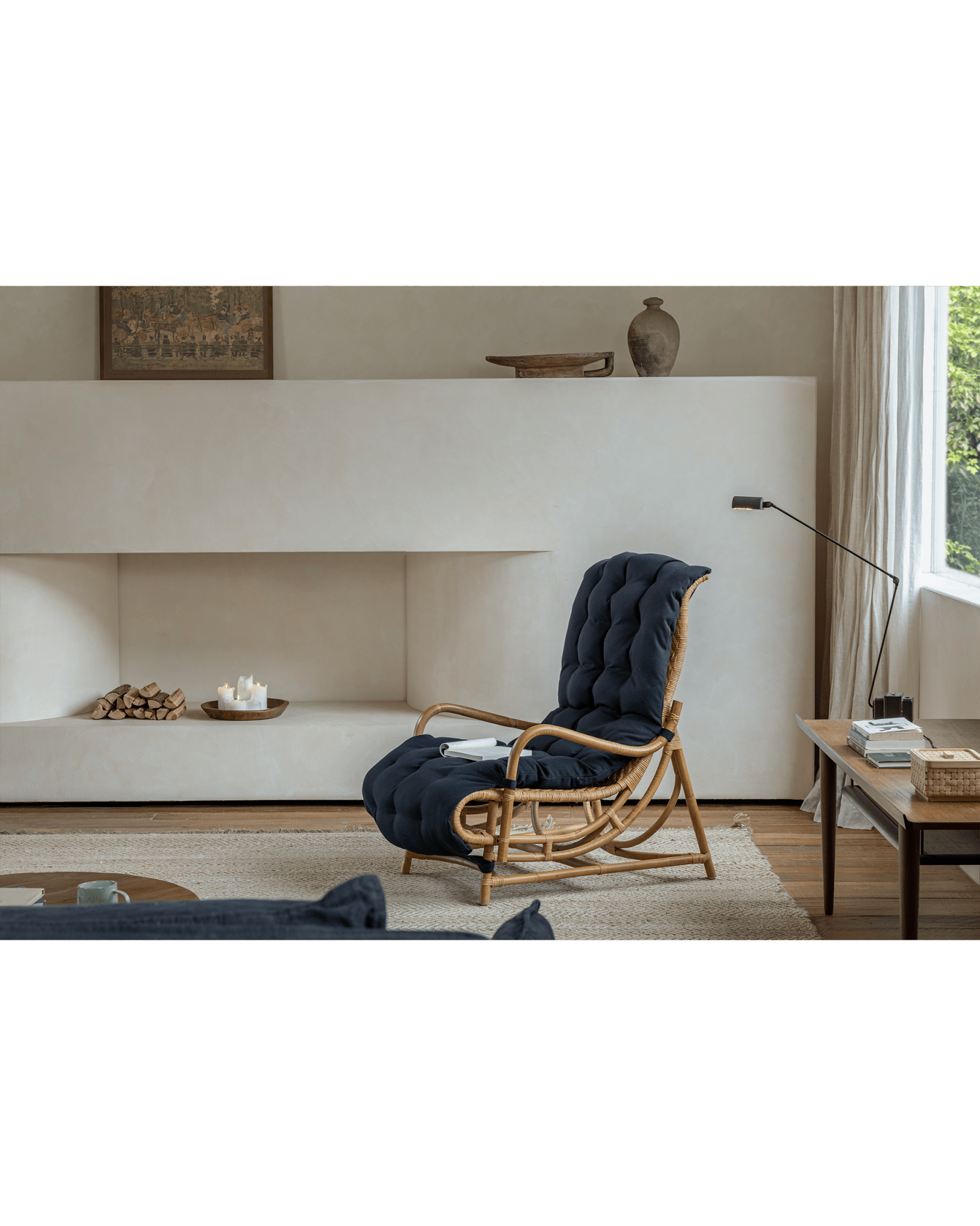 Fauteuil lounge en rotin Nalgae