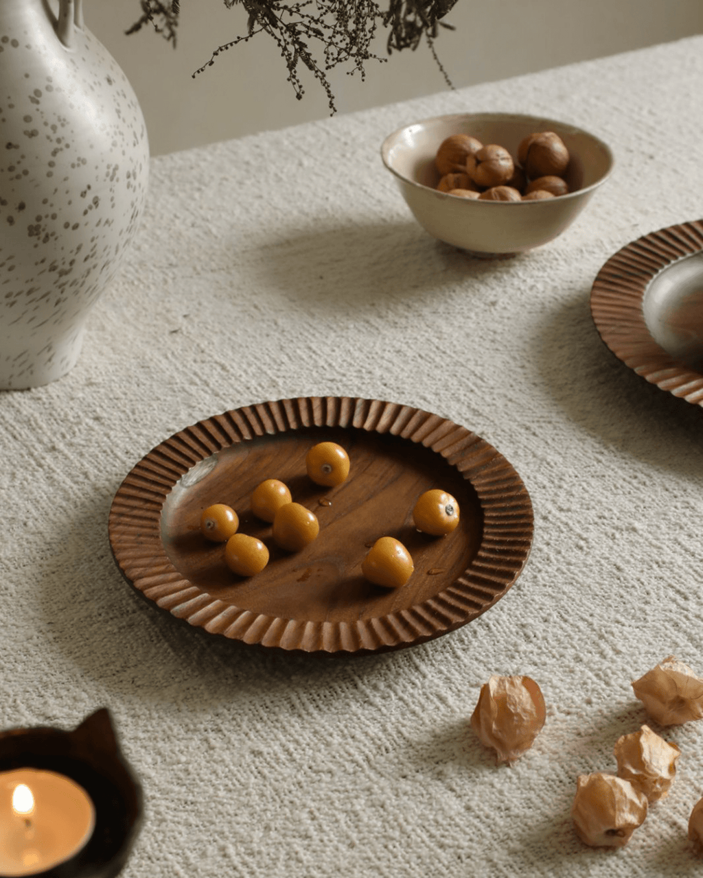 Assiette en dentelle