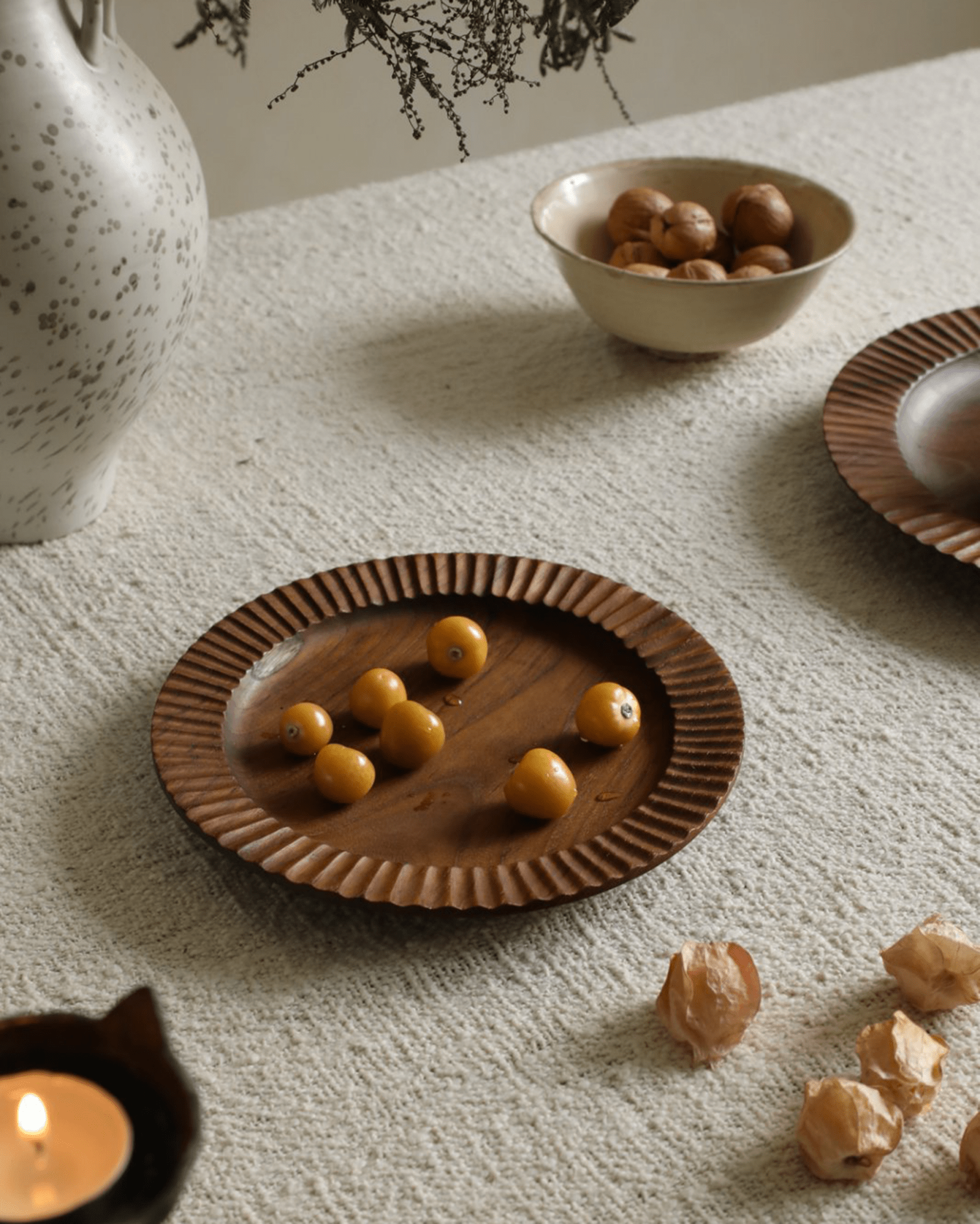 Assiette en dentelle