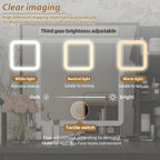 Ensemble de coiffeuse de maquillage de 39,4 po de largeur avec tabouret et miroir