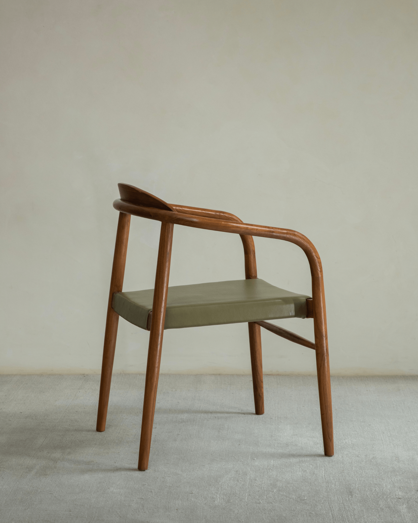 Fauteuil en cuir Crescent