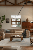 Canapé d'angle à jupe