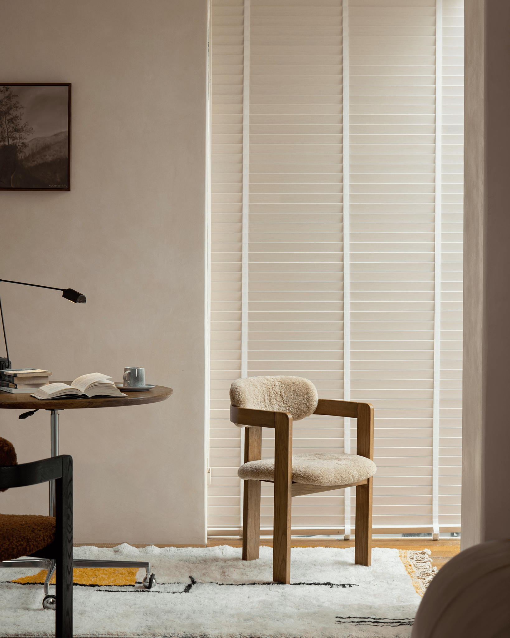 Fauteuil en peau de mouton retournée de Pampelune