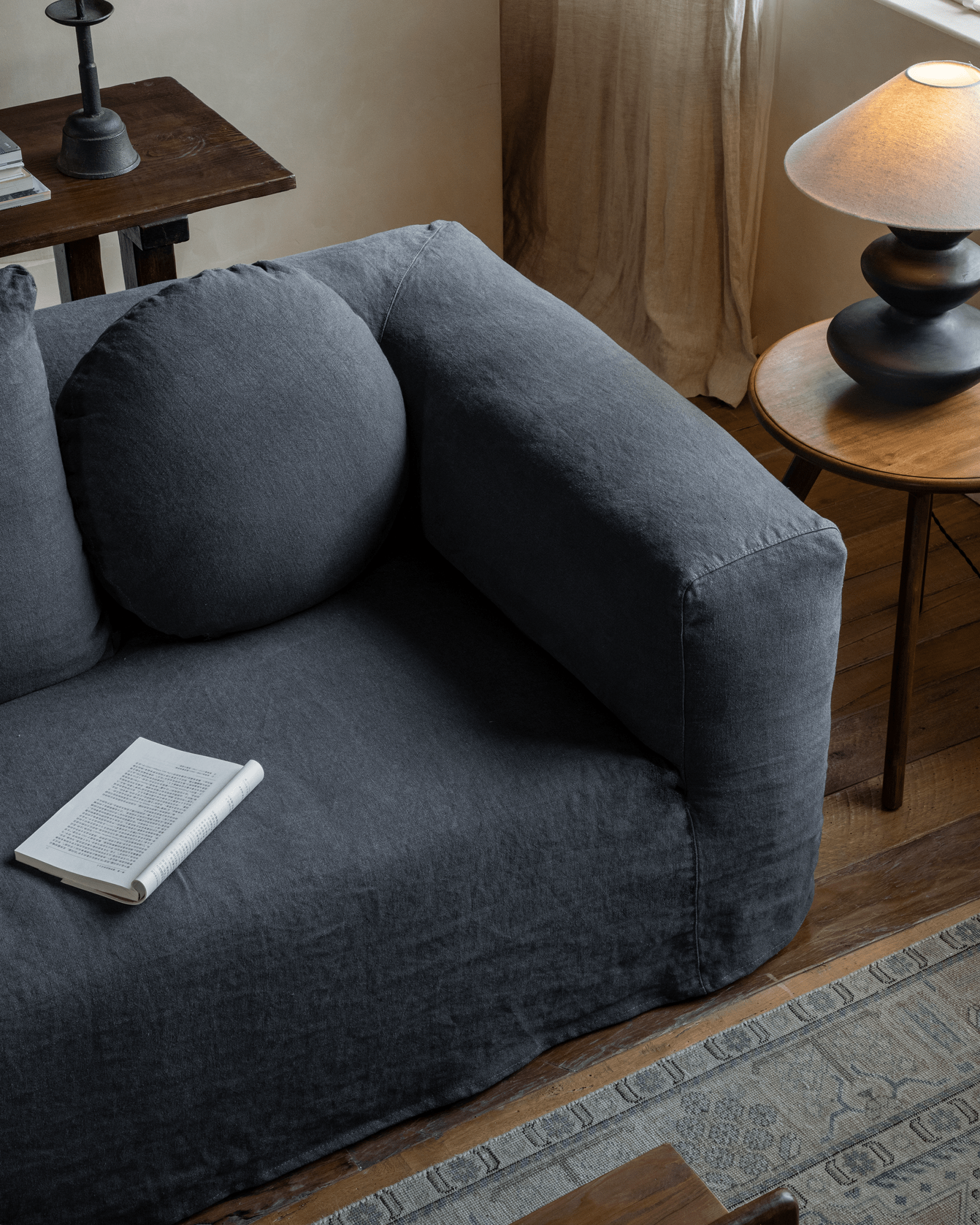 Canapé Domu à housse naturelle