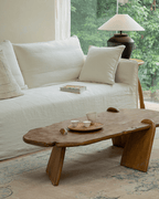 Table basse rustique en bois flotté