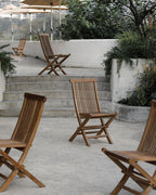 Chaise de salle à manger pliante d'extérieur