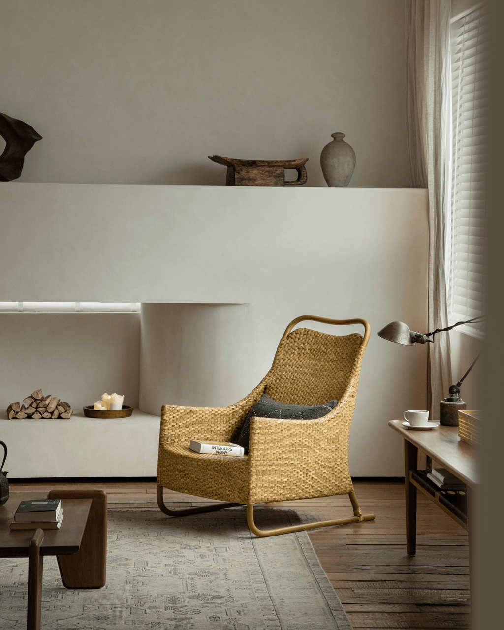 Fauteuil lounge en rotin Sled