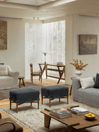 Tabouret à housse Crabby