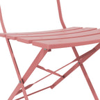 Ensemble bistrot pliant en métal 3 pièces, résistant aux intempéries, pour l'extérieur et l'intérieur, idéal pour la terrasse, la cour et le jardin.