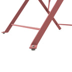 Ensemble bistrot pliant en métal 3 pièces, résistant aux intempéries, pour l'extérieur et l'intérieur, idéal pour la terrasse, la cour et le jardin.