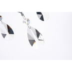 Lustre tambour à perles rondes avec cristaux suspendus