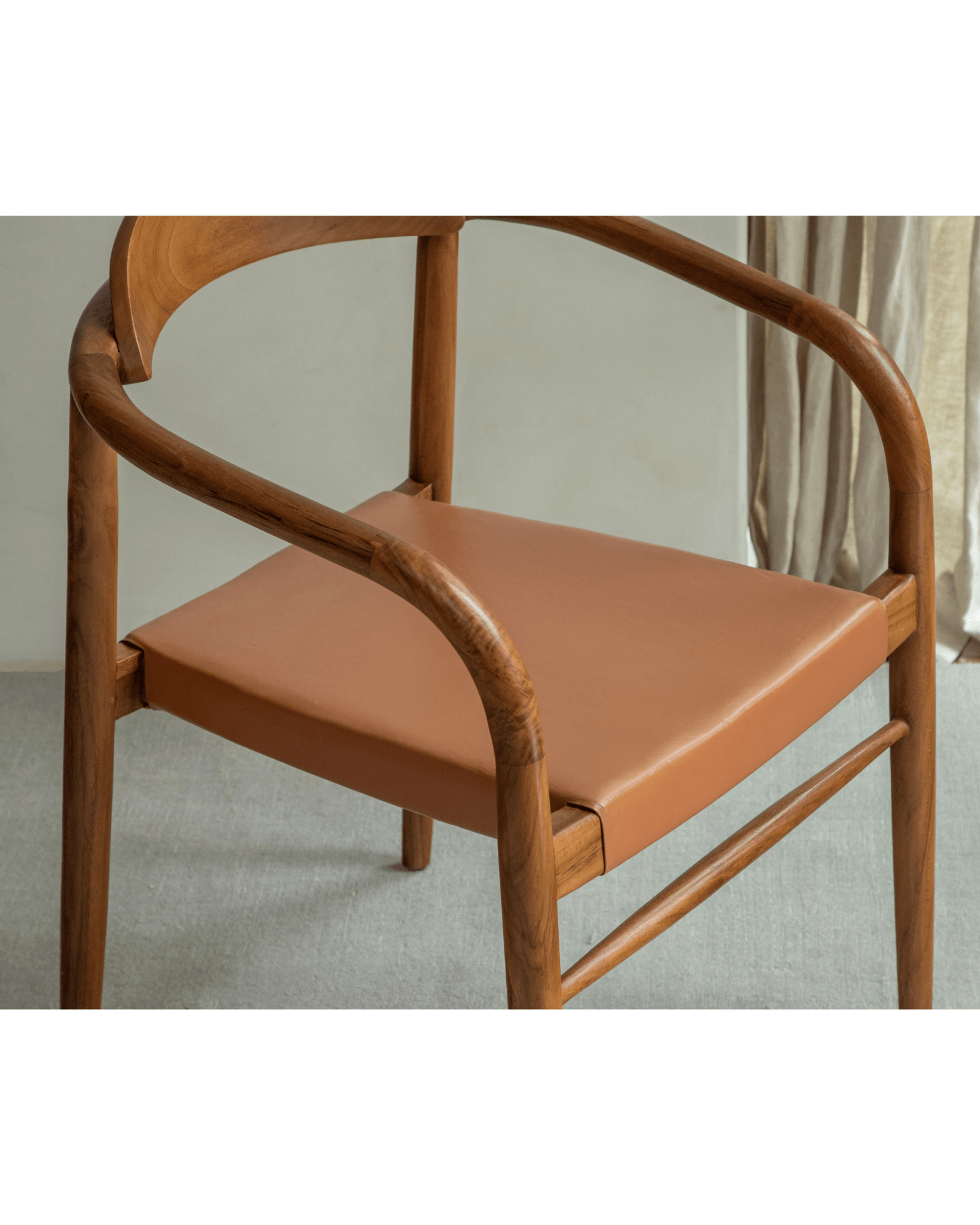 Fauteuil en cuir Crescent