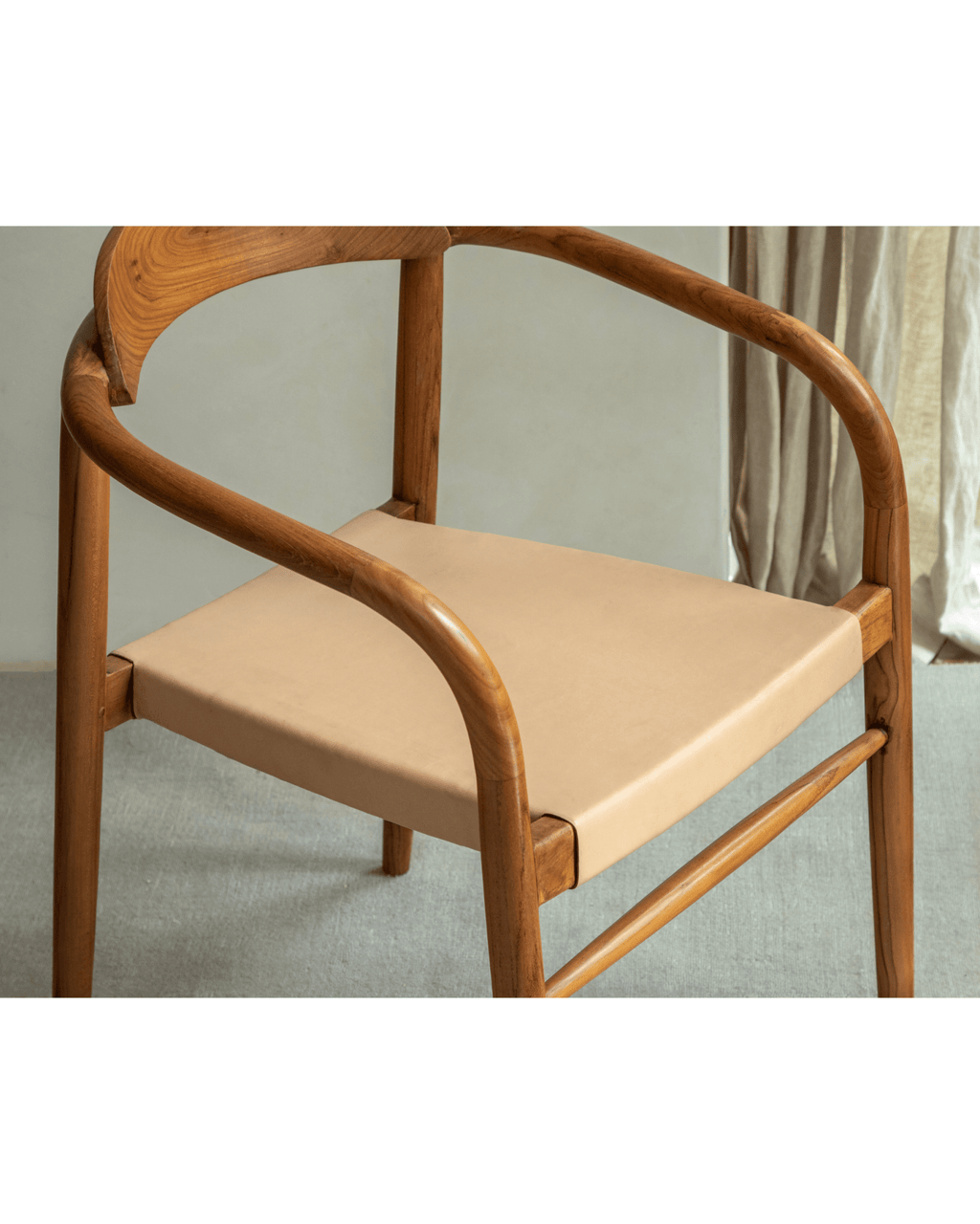 Fauteuil en cuir Crescent