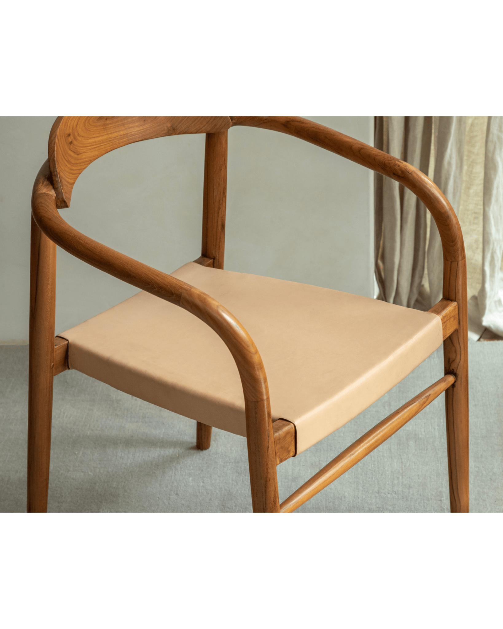 Fauteuil en cuir Crescent