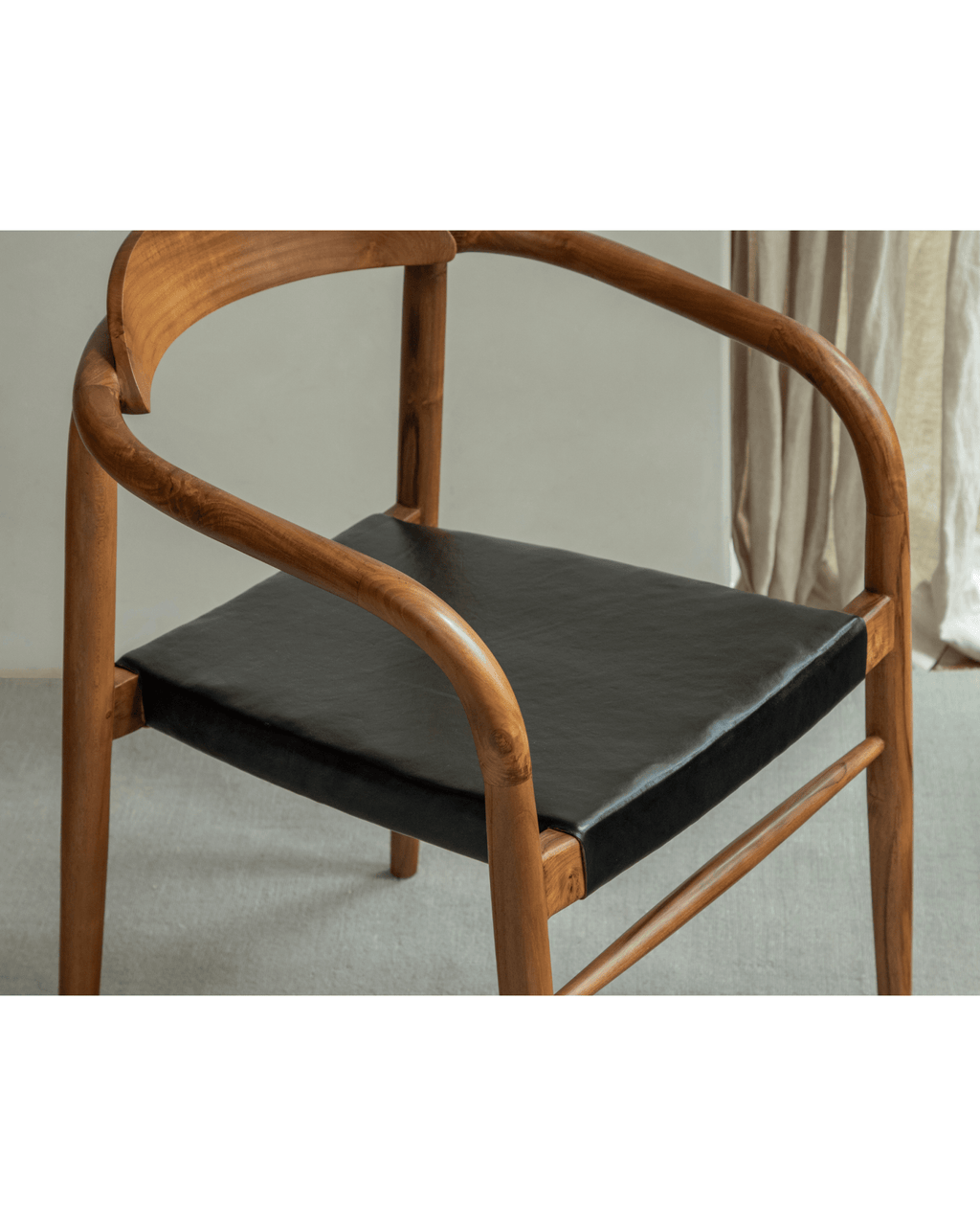 Fauteuil en cuir Crescent