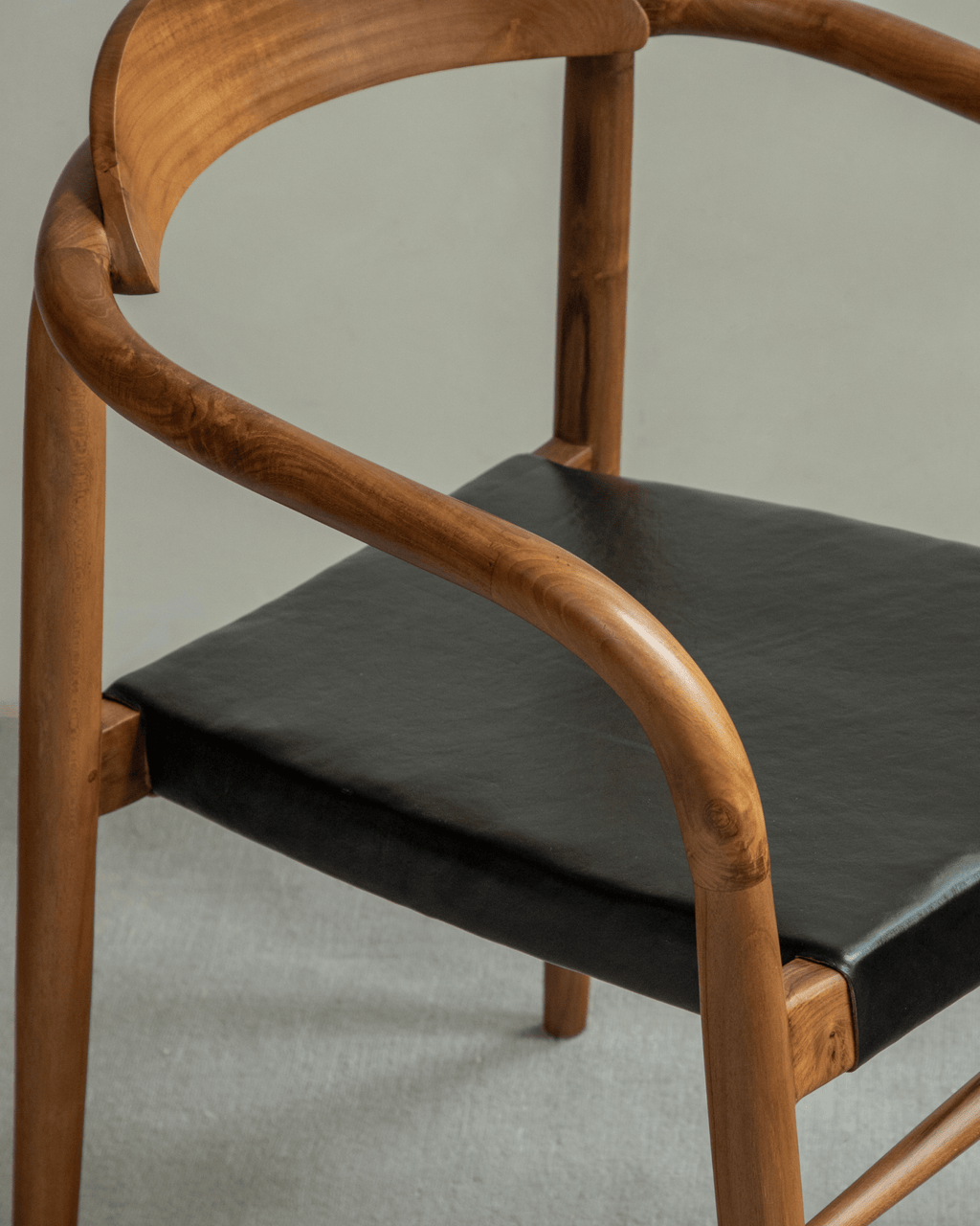 Fauteuil en cuir Crescent