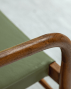 Fauteuil en cuir Crescent