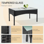 Ensemble de 4 meubles de jardin en osier, sectionnel et en rotin avec coussins