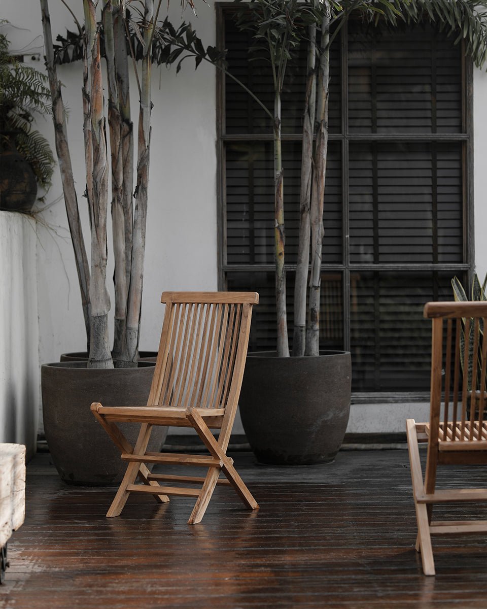 Chaise de salle à manger pliante d'extérieur