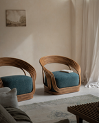 Fauteuil lounge en rotin Undina