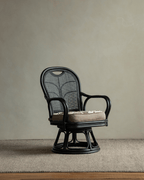 Fauteuil pivotant Ray Mini en rotin
