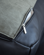 Fauteuil lounge en cuir René