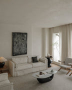 Canapé en cuir à jupe