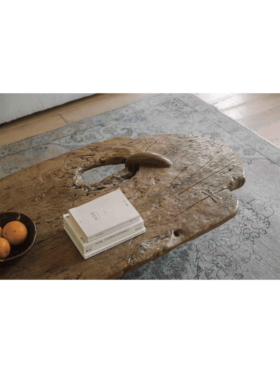 Table basse rustique en bois flotté