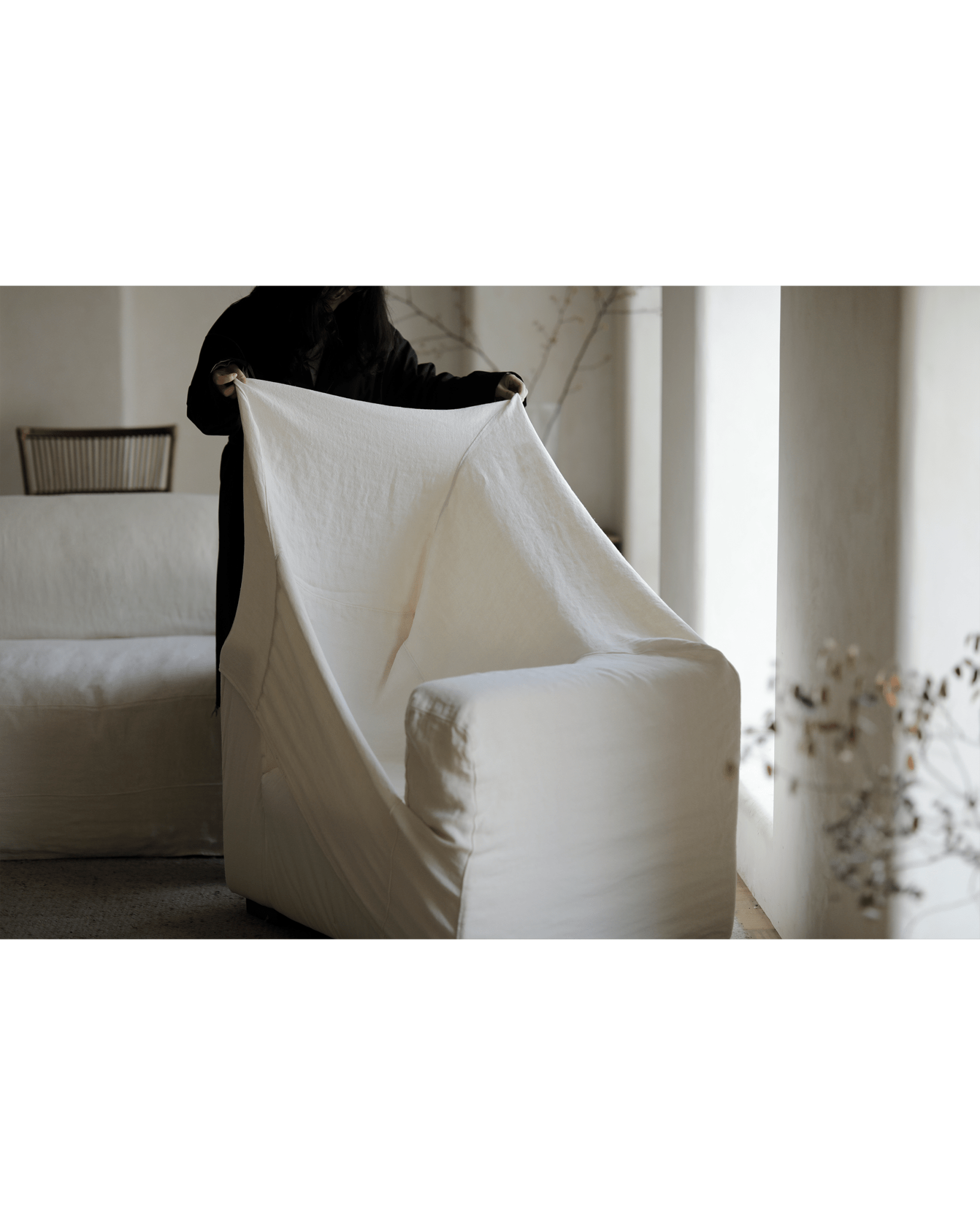 Fauteuil Lea à housse amovible