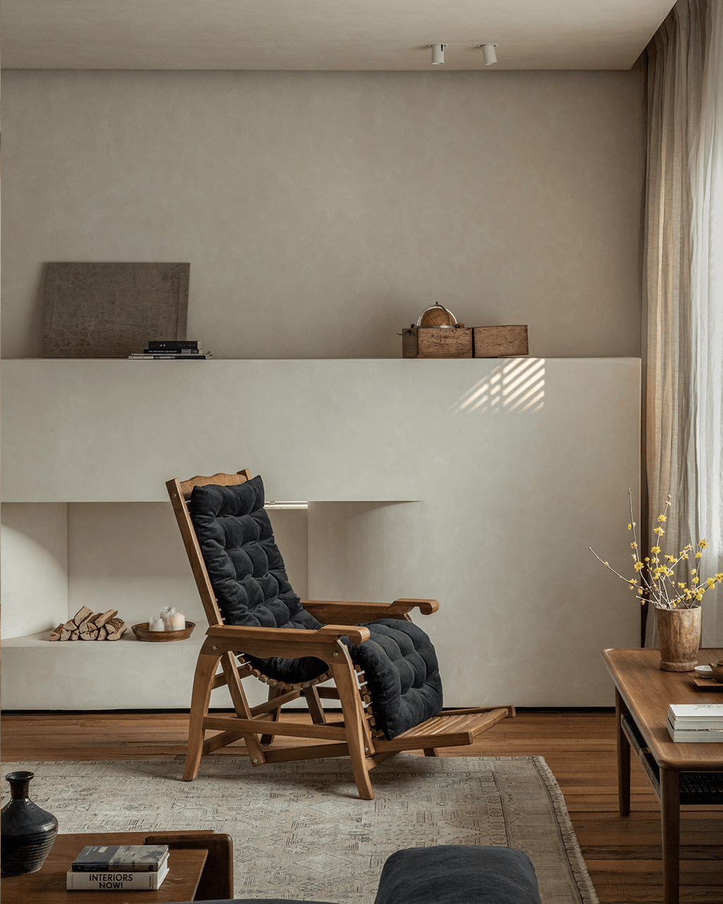 Chaise longue à roulettes