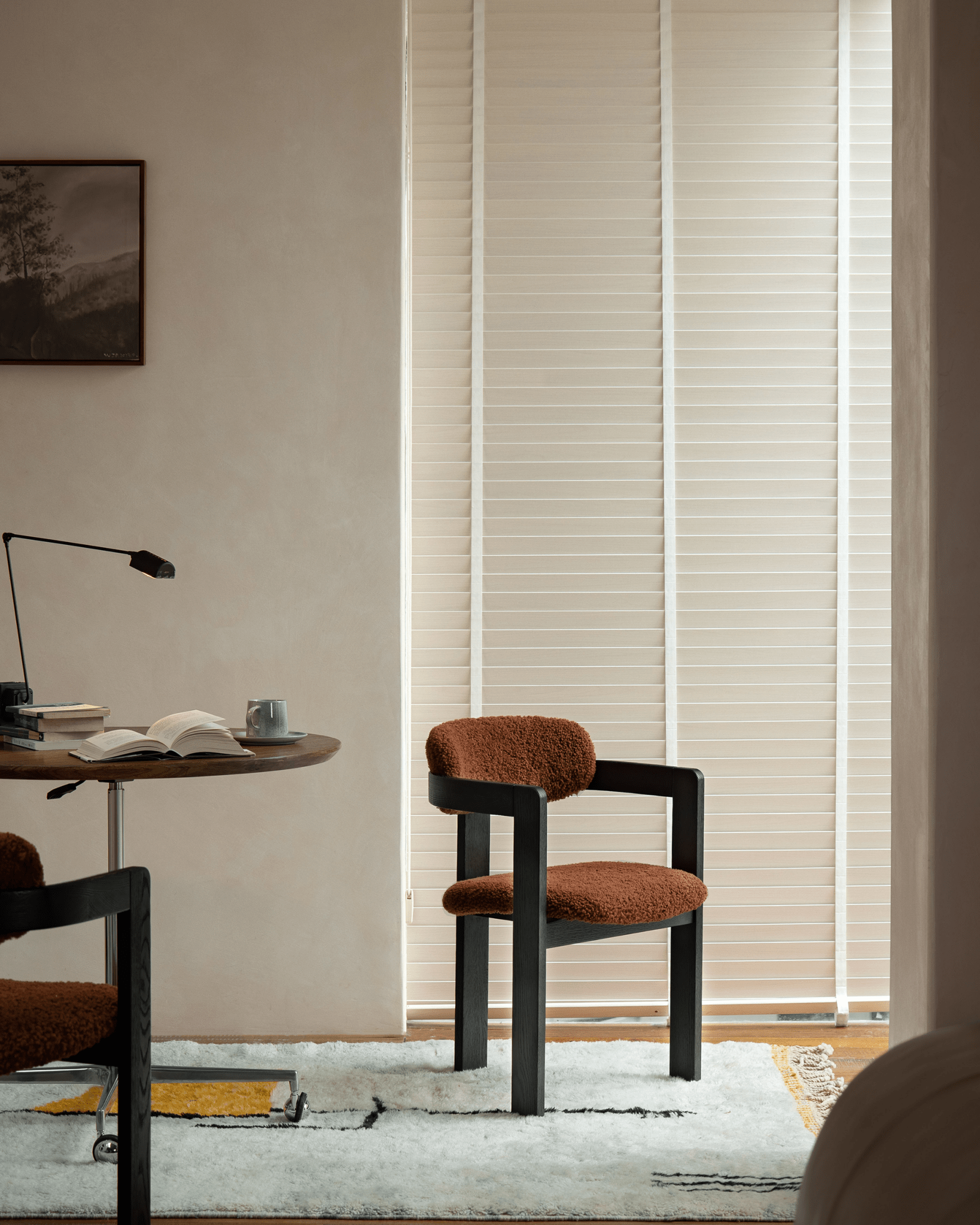 Fauteuil en peau de mouton retournée de Pampelune