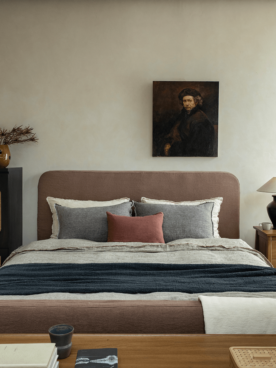 Housse de lit en lin Guni