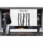 5 décorations murales en métal représentant des arbres secs pour la maison et l'extérieur