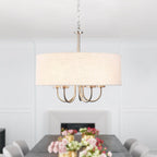 Plafonnier semi-encastré moderne à 5 lampes pour salle à manger, chambre à coucher, salon - N/A