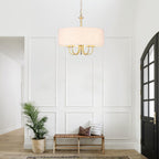 Plafonnier semi-encastré moderne à 5 lampes pour salle à manger, chambre à coucher, salon - N/A