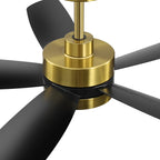 Ventilateur de plafond LED Breezary 65/52/42 à 5 pales avec kit d'éclairage et télécommande