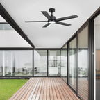 Ventilateur de plafond LED Breezary 65/52/42 à 5 pales avec kit d'éclairage et télécommande