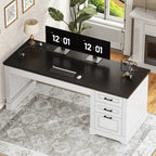 Bureau de direction de ferme Bureau à domicile Tiroir de classement Support d'écran Prise de courant