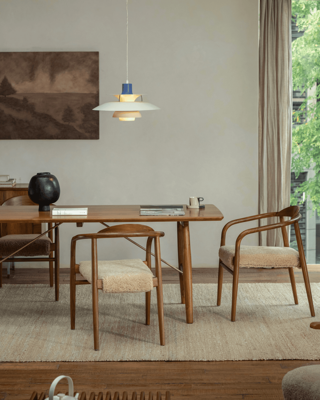 Fauteuil en peau de mouton Crescent