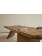 Table basse rustique en bois flotté
