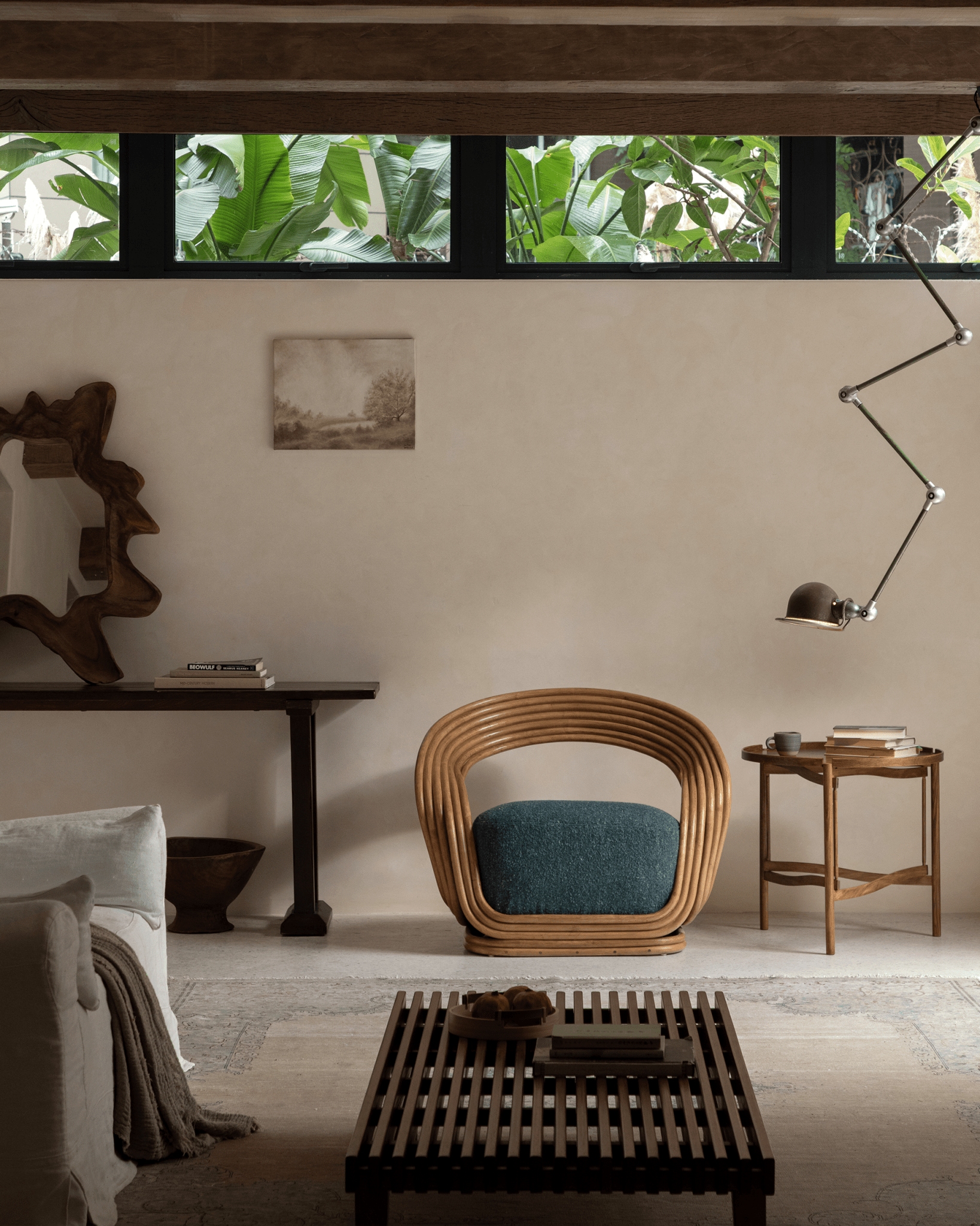 Fauteuil lounge en rotin Undina