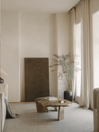 Table basse rustique en bois flotté