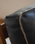 Fauteuil lounge en cuir René