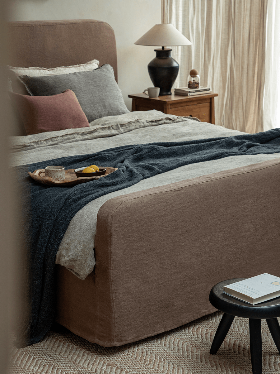 Housse de lit en lin Guni