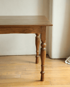 Tables vintage indonésiennes en bois de teck