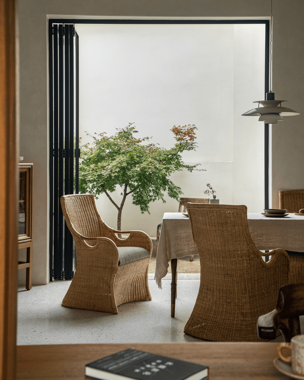 Chaise Ballerin en rotin